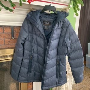 NWT JACK WOLFSKIN GENUINE DOWN WOMANS JACKET LARGE